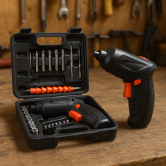Destornillador Inalámbrico 4.8V con 47 Piezas – Herramienta Versátil para Todo Tipo de Trabajos
