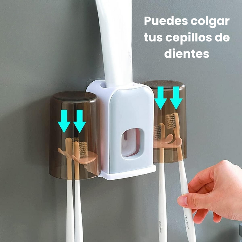 Soporte de Cepillo de Dientes con Dispensador Automático de Pasta